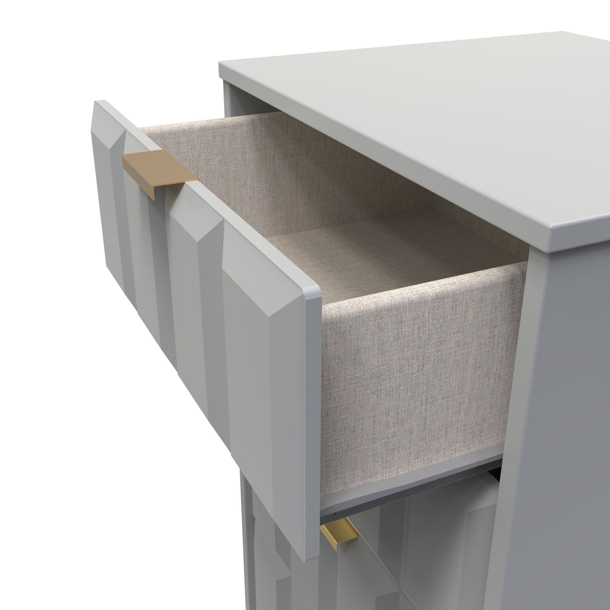 Cube Chest of 5 Drawers with Gold Hairpin Legs - Welcome Furniture