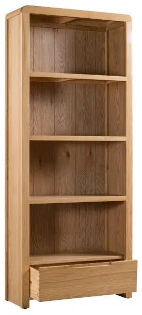 Curve 1 Drawer Tall Bookcase - Julian Bowen