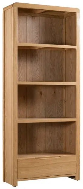 Curve 1 Drawer Tall Bookcase - Julian Bowen