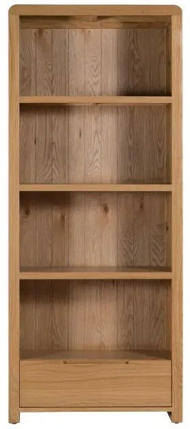 Curve 1 Drawer Tall Bookcase - Julian Bowen