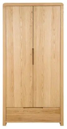 Curve 2 Door 1 Drawer Double Wardrobe - Julian Bowen