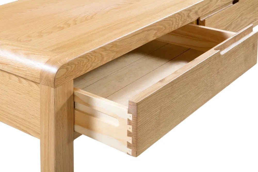 Curve 2 Drawer Dressing Table and Stool - Julian Bowen