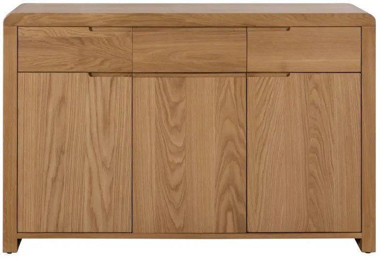 Curve 3 Door 3 Drawer Sideboard - Julian Bowen