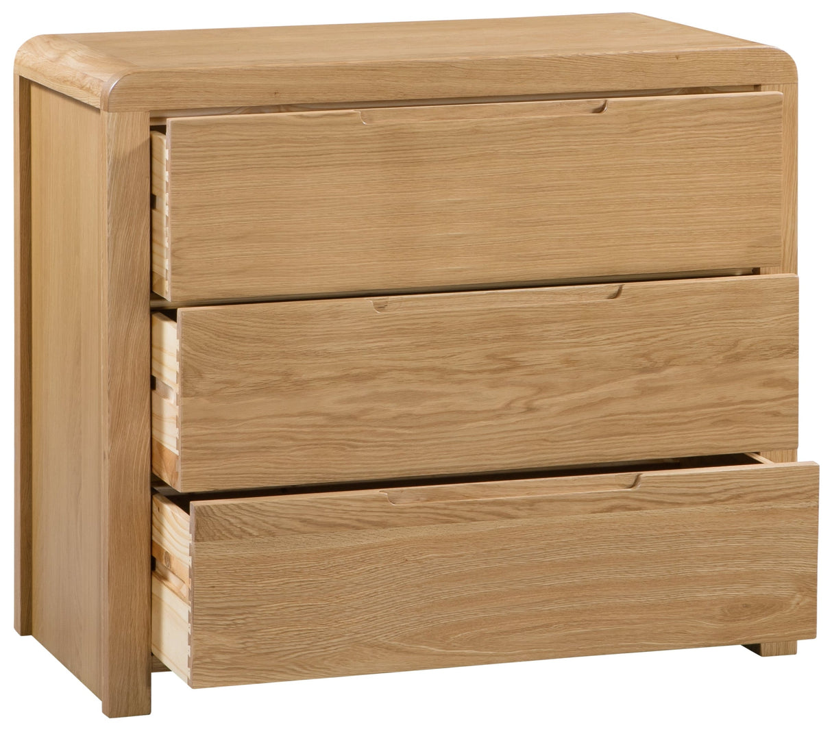 Curve 3 Drawer Chest - Julian Bowen
