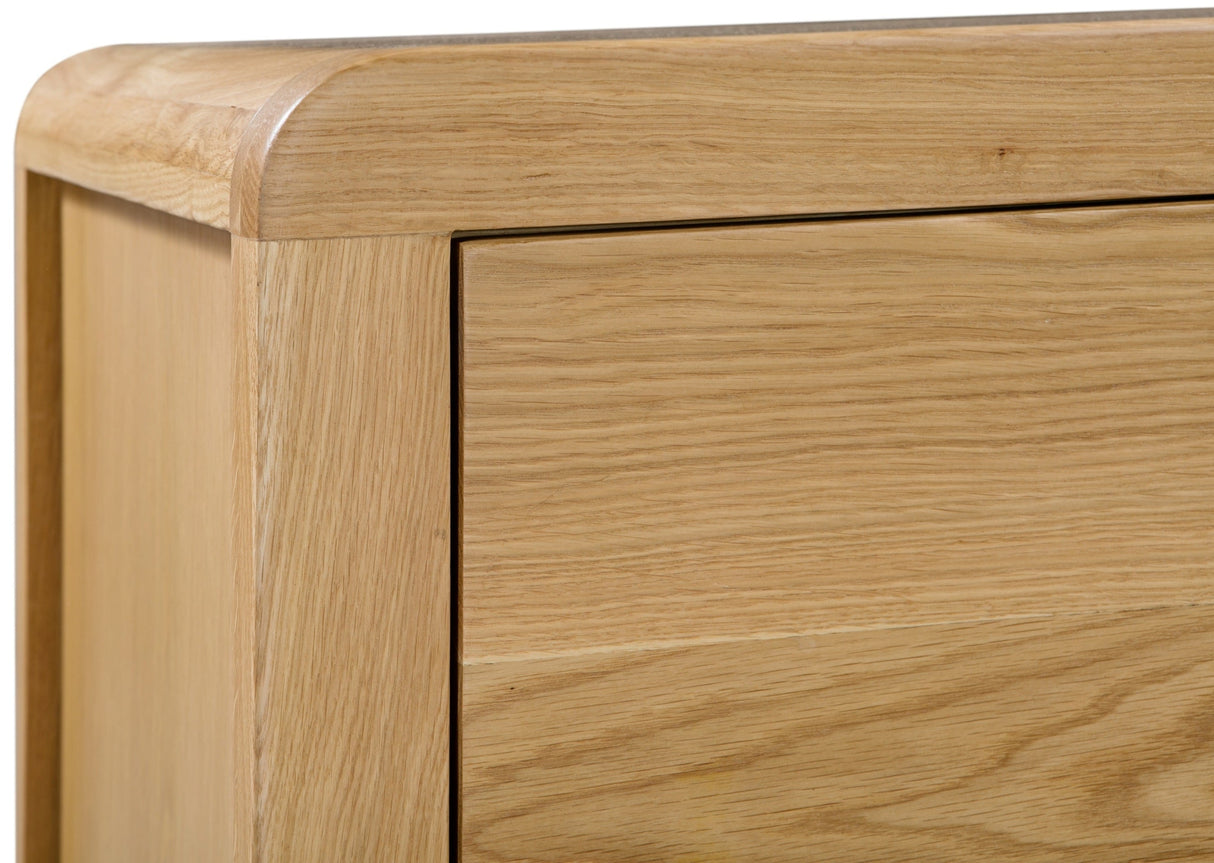 Curve 3+2 Drawer Chest - Julian Bowen