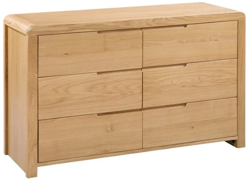 Curve 6 Drawer Wide Chest - Julian Bowen