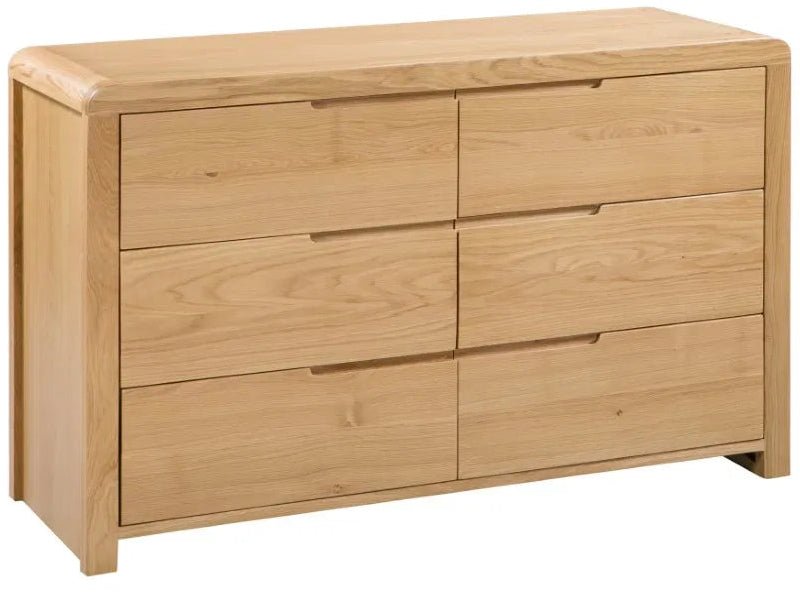Curve 6 Drawer Wide Chest - Julian Bowen