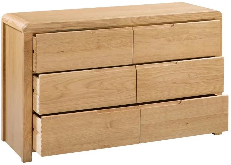 Curve 6 Drawer Wide Chest - Julian Bowen