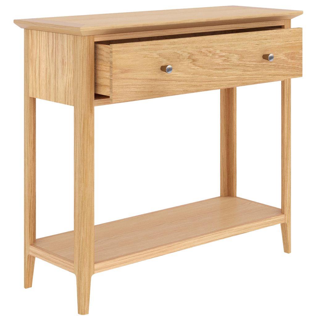 Saxon 1 Drawer Open Shelf Console Table