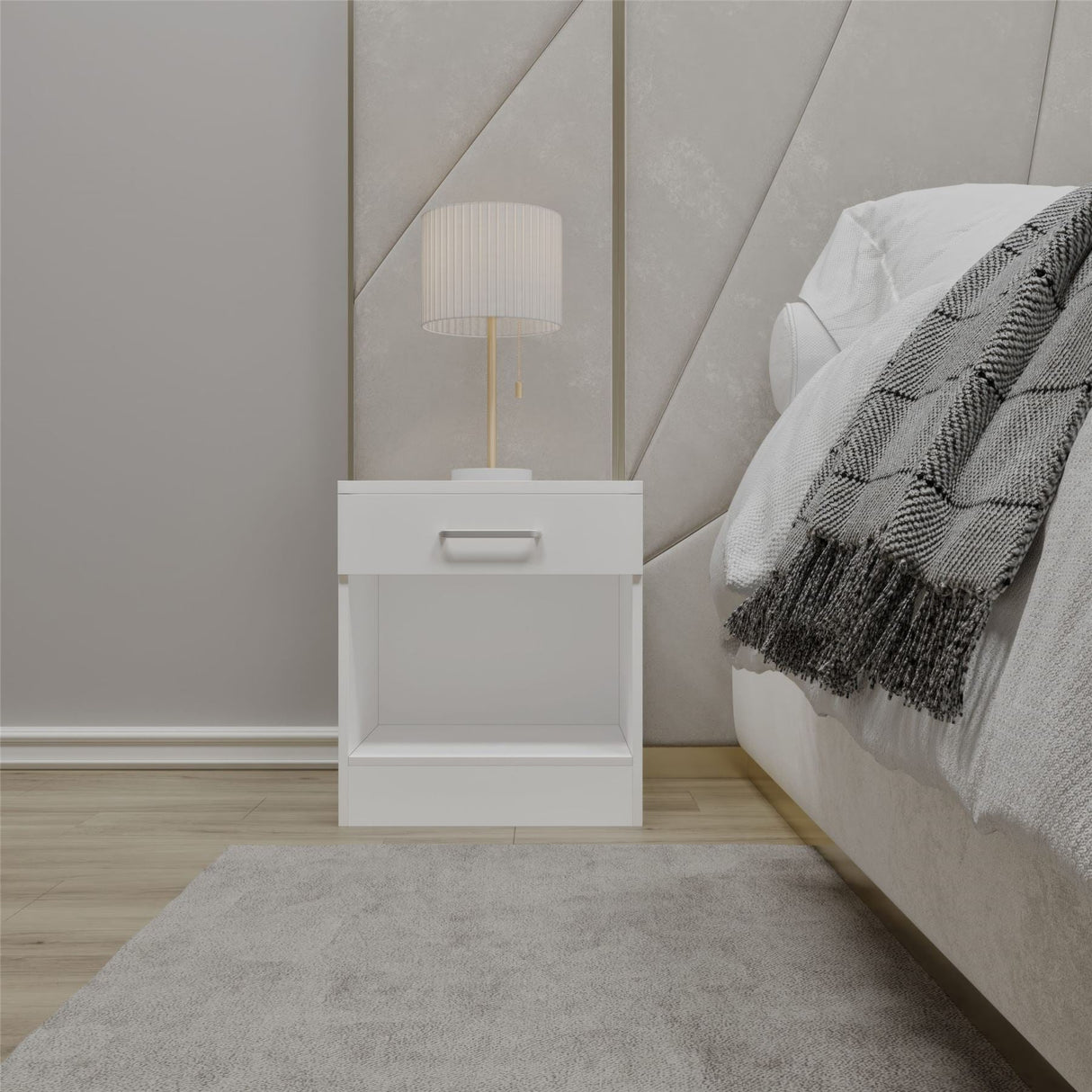 Dakota 1 Drawer Bedside - Seconique