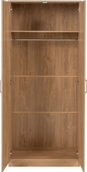 Dakota 2 Door Double Wardrobe - Seconique