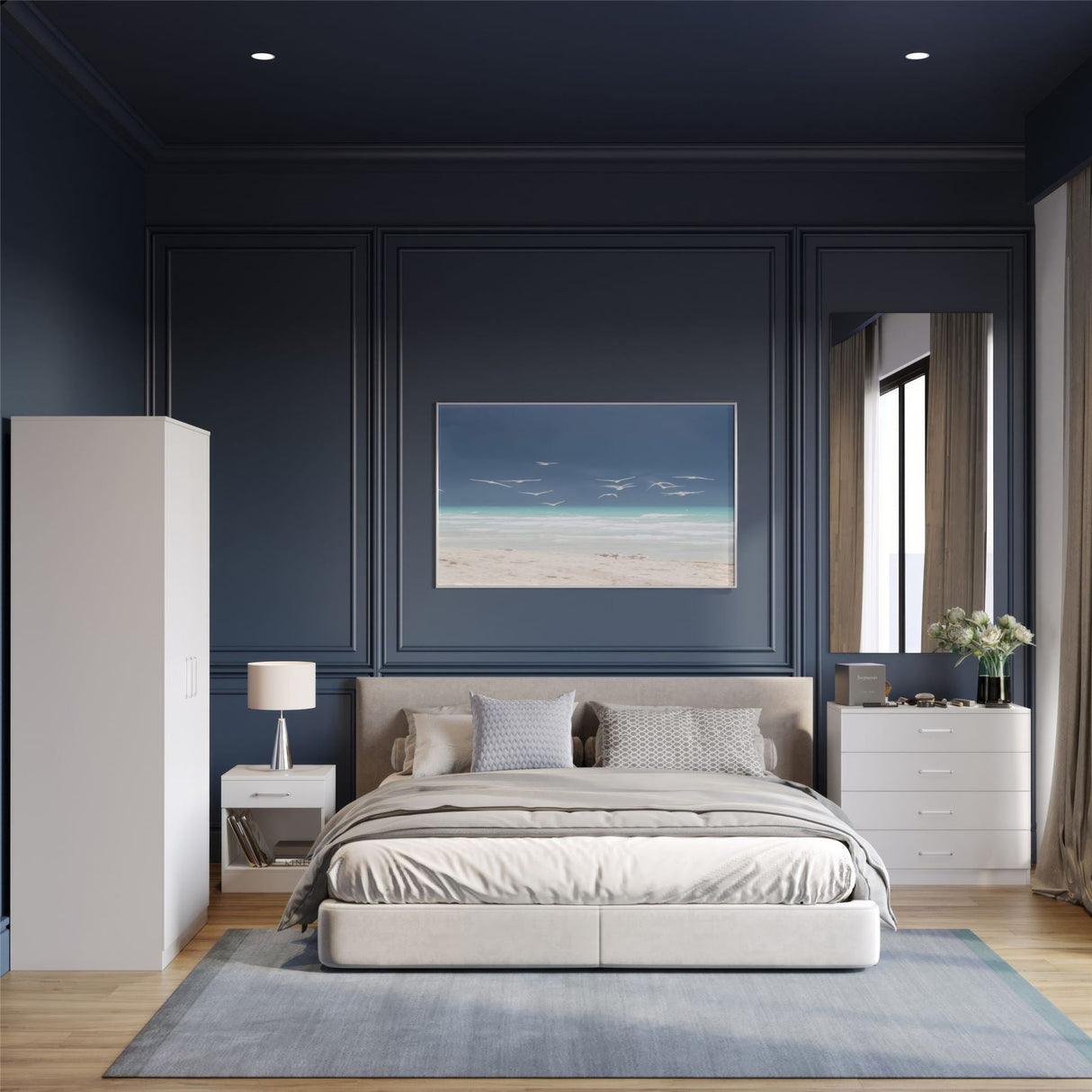 Dakota 2 Door Wardrobe 3 Piece Bedroom Set - Seconique