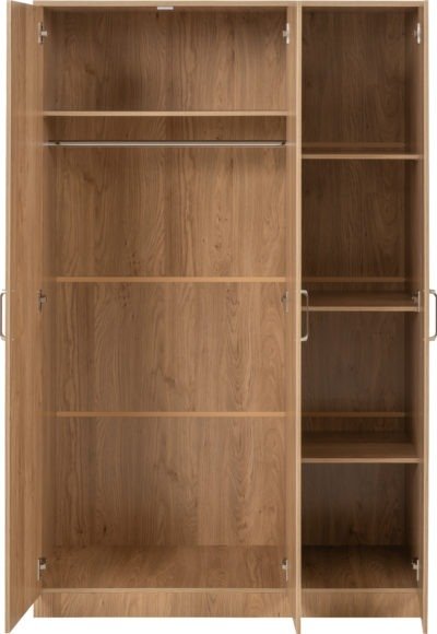 Dakota 3 Door Triple Wardrobe - Seconique