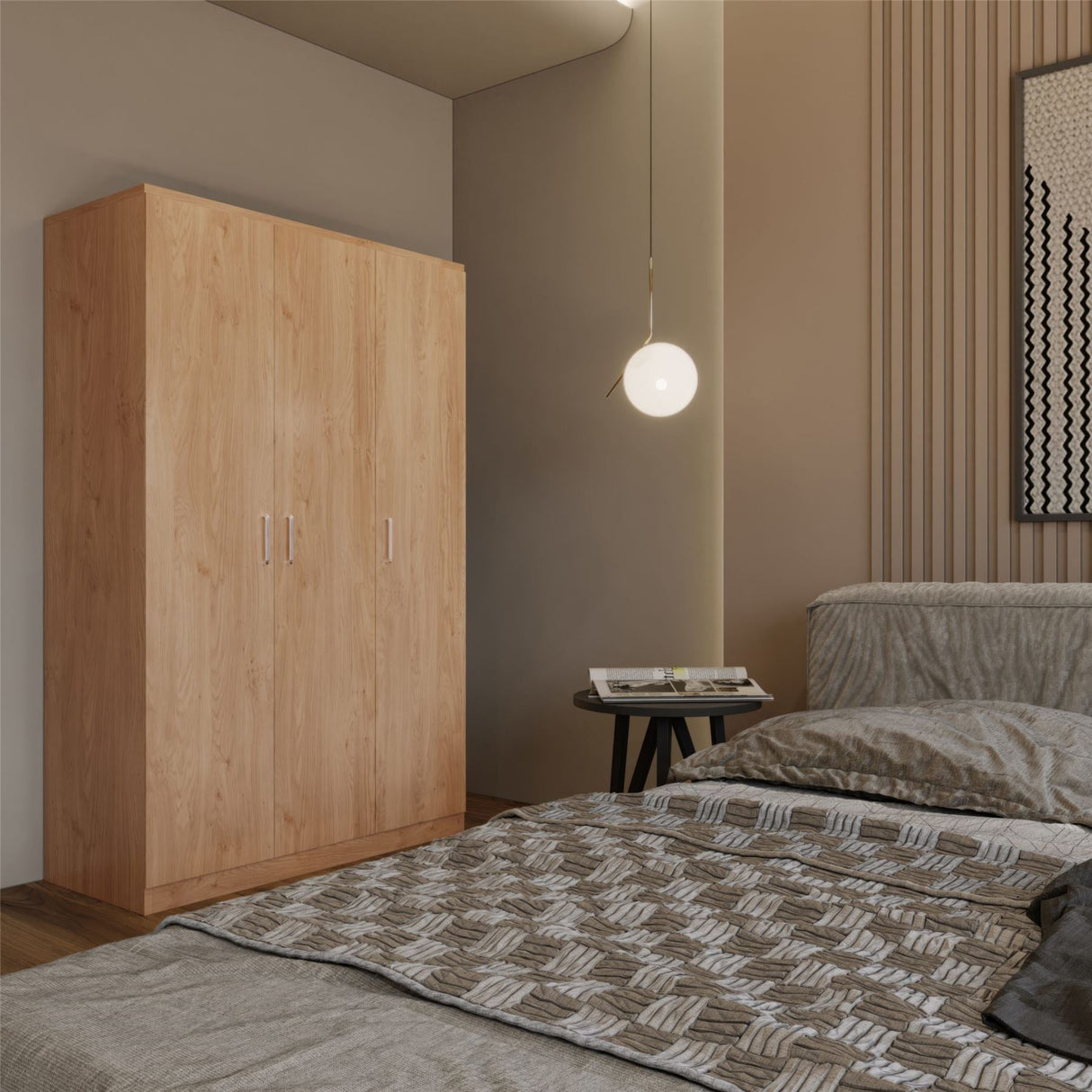 Dakota 3 Door Triple Wardrobe - Seconique