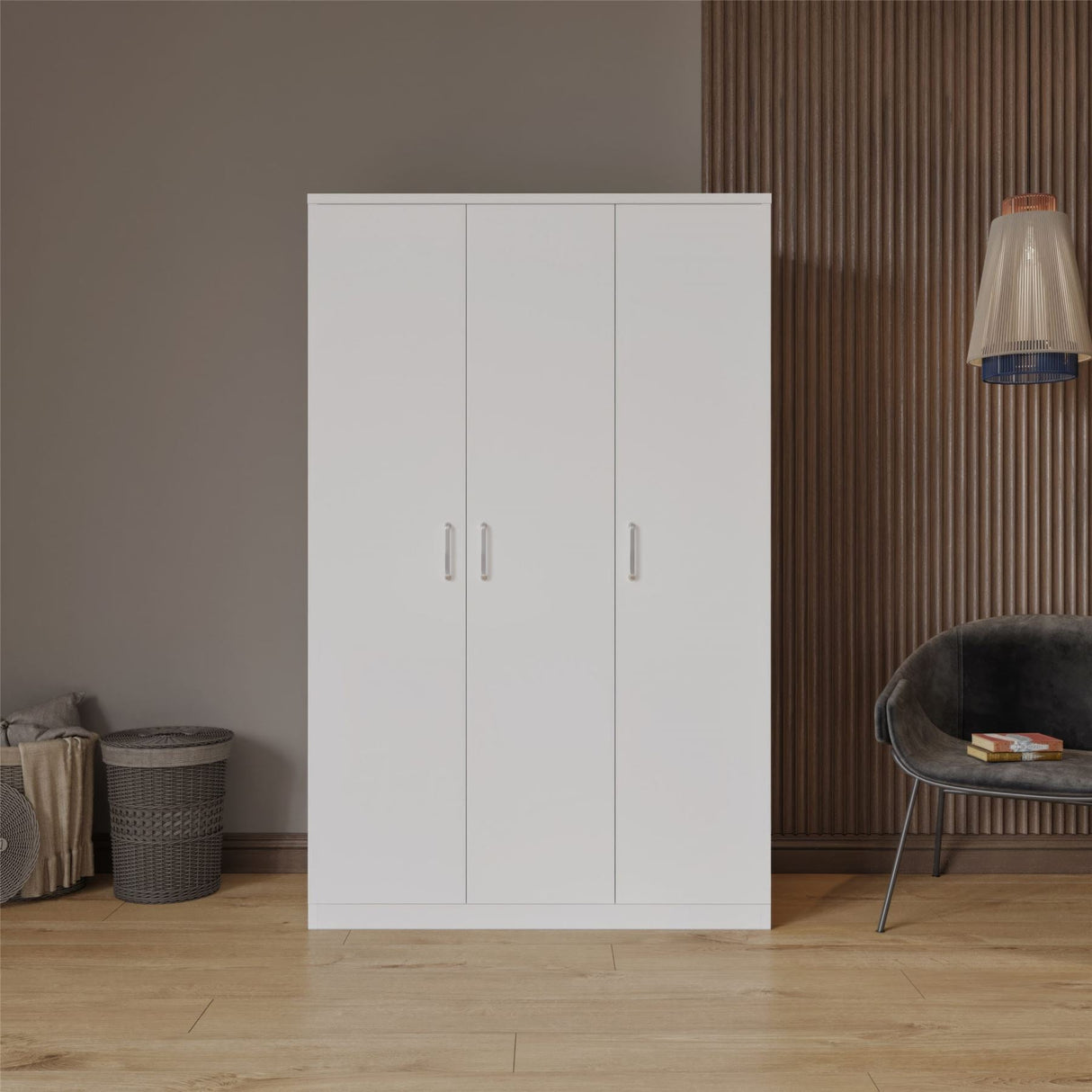 Dakota 3 Door Triple Wardrobe - Seconique