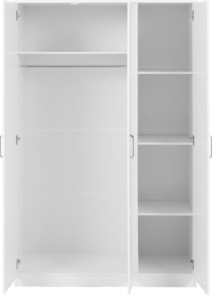 Dakota 3 Door Triple Wardrobe - Seconique