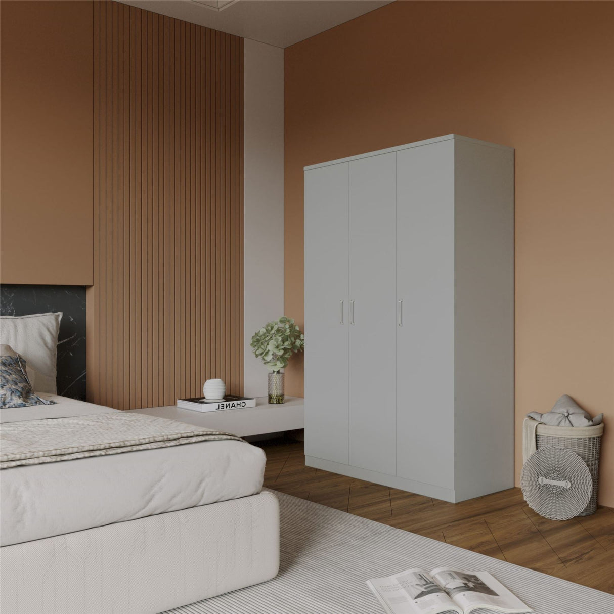 Dakota 3 Door Triple Wardrobe - Seconique