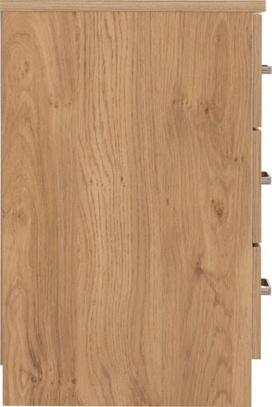 Dakota 3 Drawer Bedside Table - Seconique