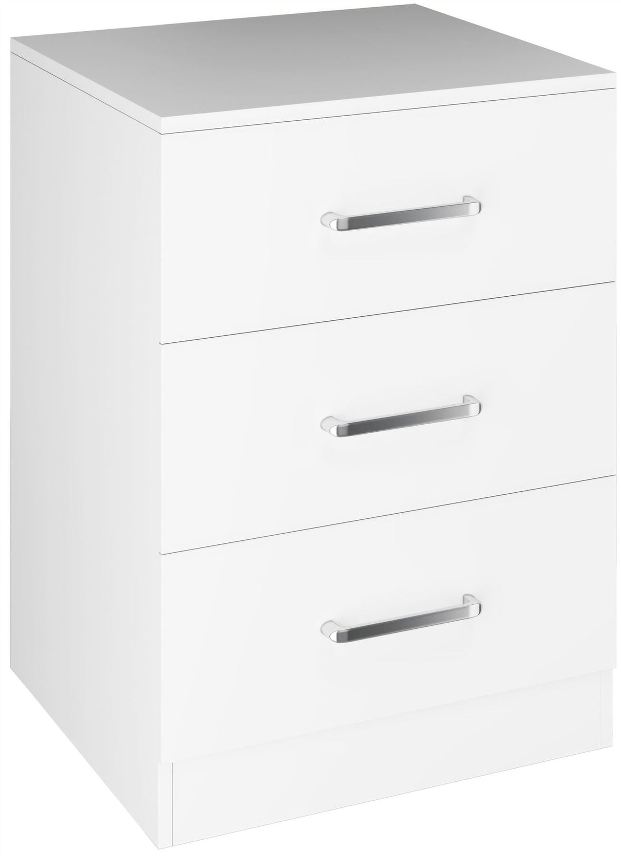 Dakota 3 Drawer Bedside Table - Seconique