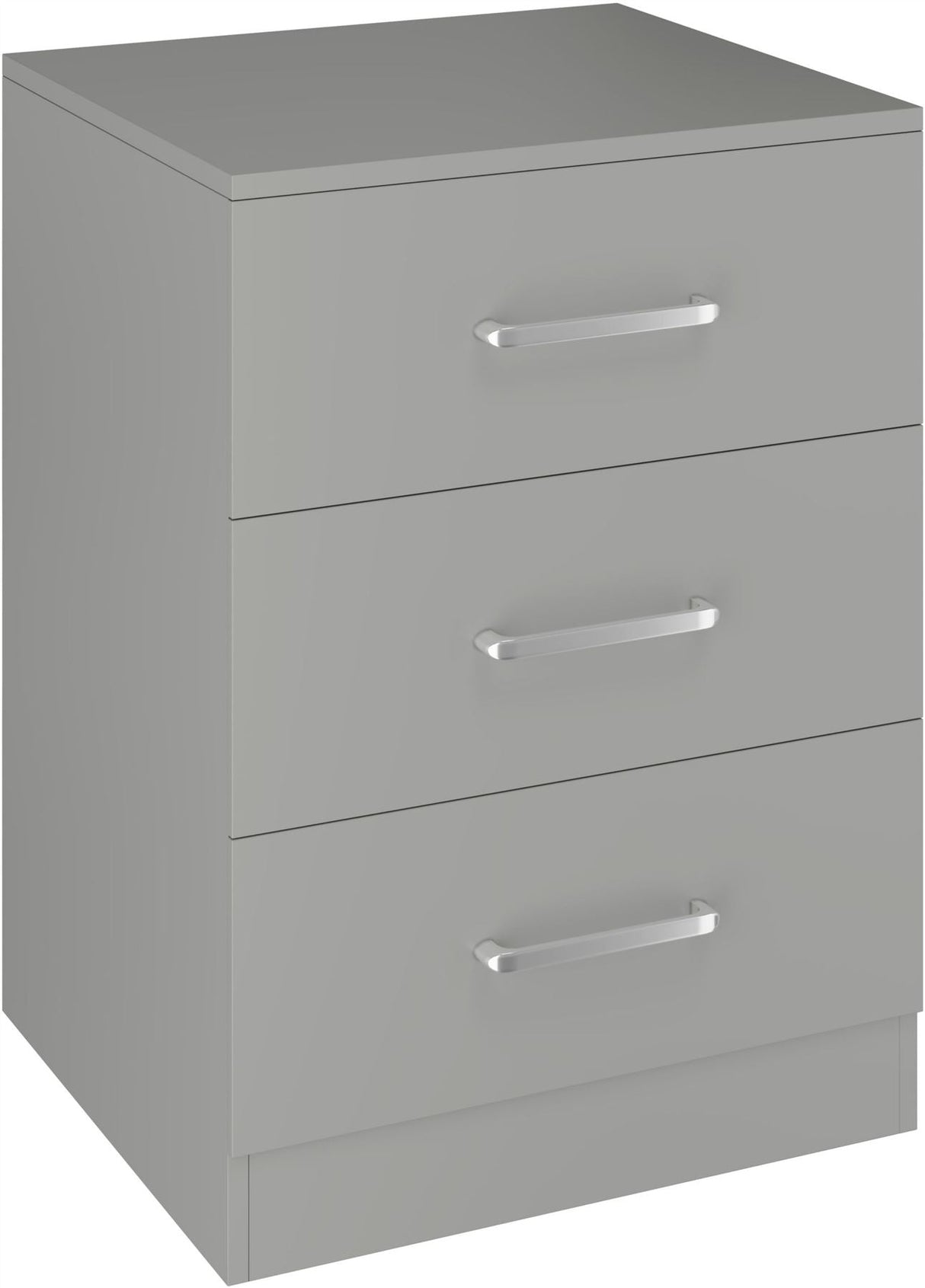 Dakota 3 Drawer Bedside Table - Seconique