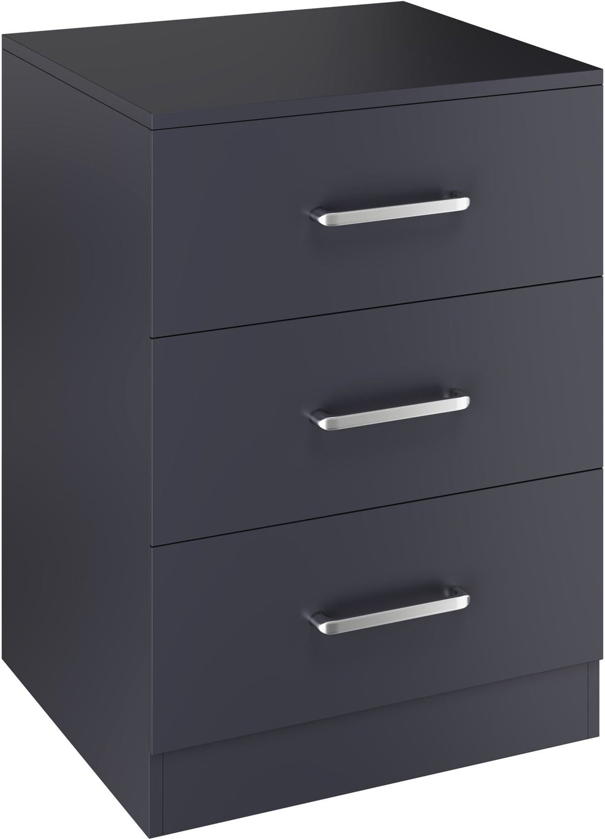 Dakota 3 Drawer Bedside Table - Seconique