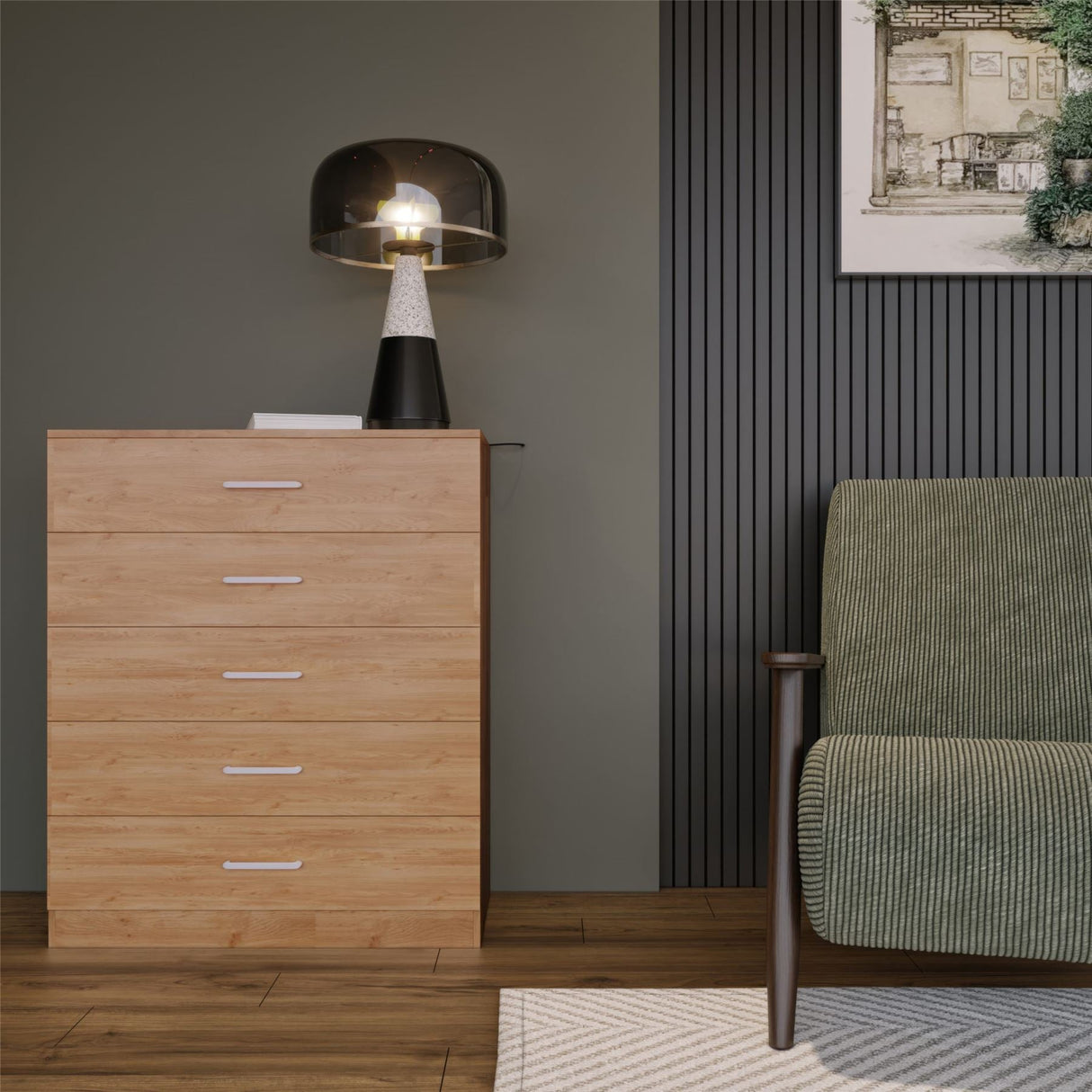 Dakota 5 Drawer Chest - Seconique