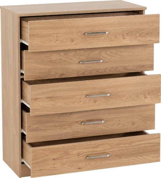 Dakota 5 Drawer Chest - Seconique