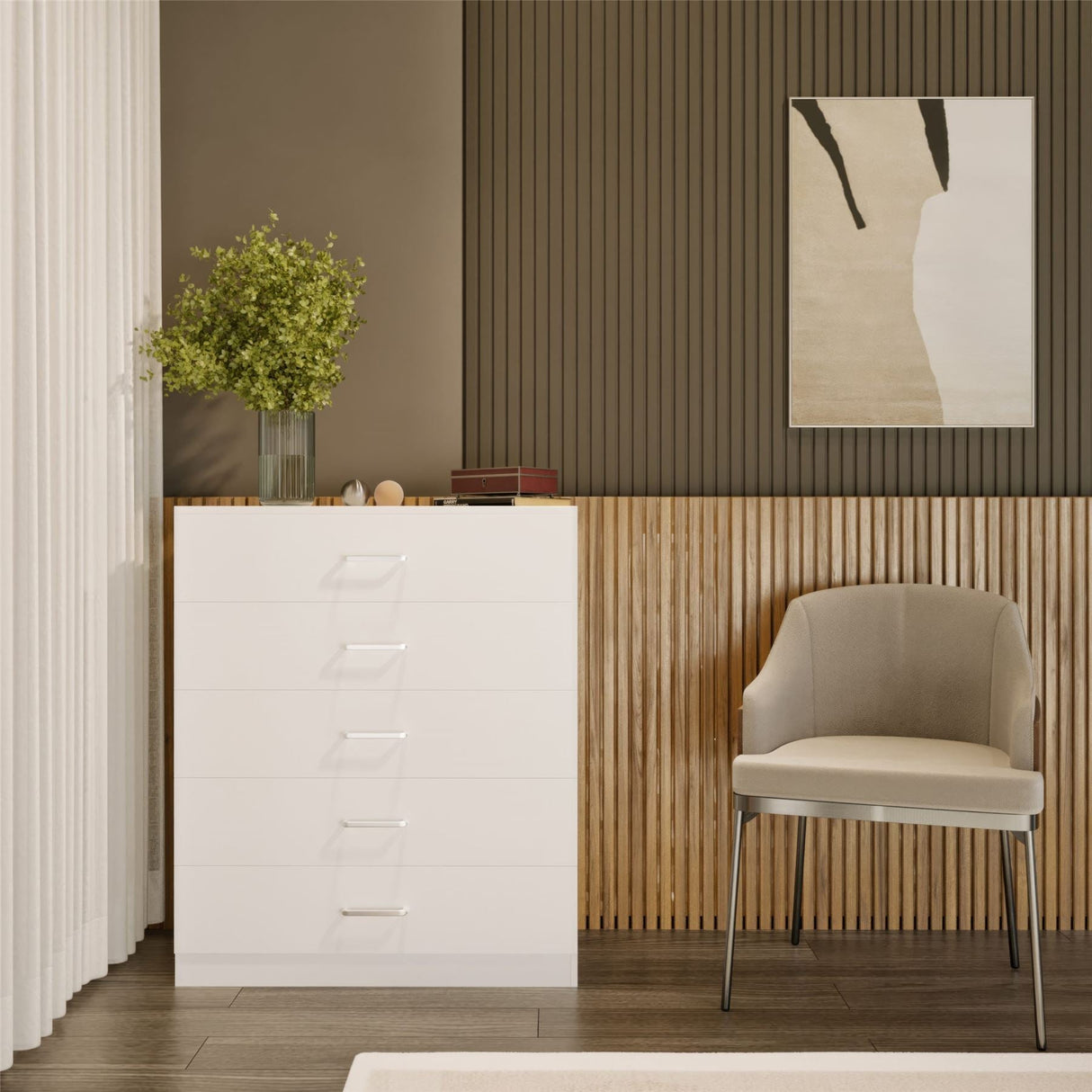 Dakota 5 Drawer Chest - Seconique