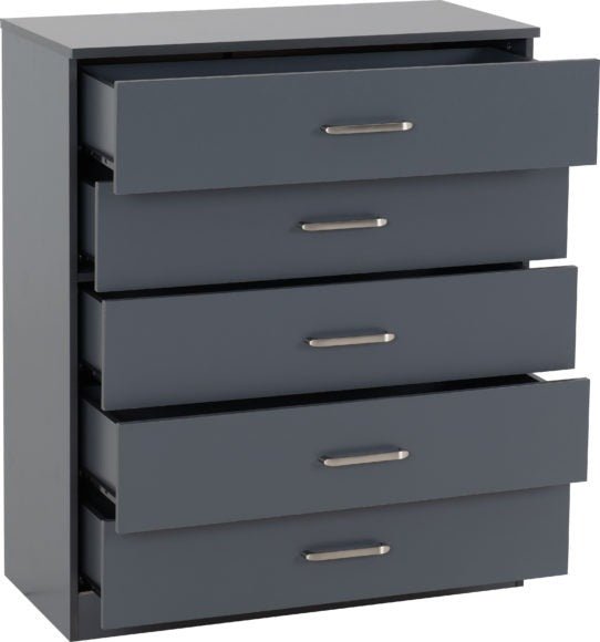 Dakota 5 Drawer Chest - Seconique