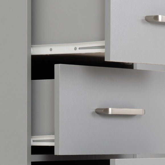 Dakota 5 Drawer Narrow Tallboy Chest - Seconique