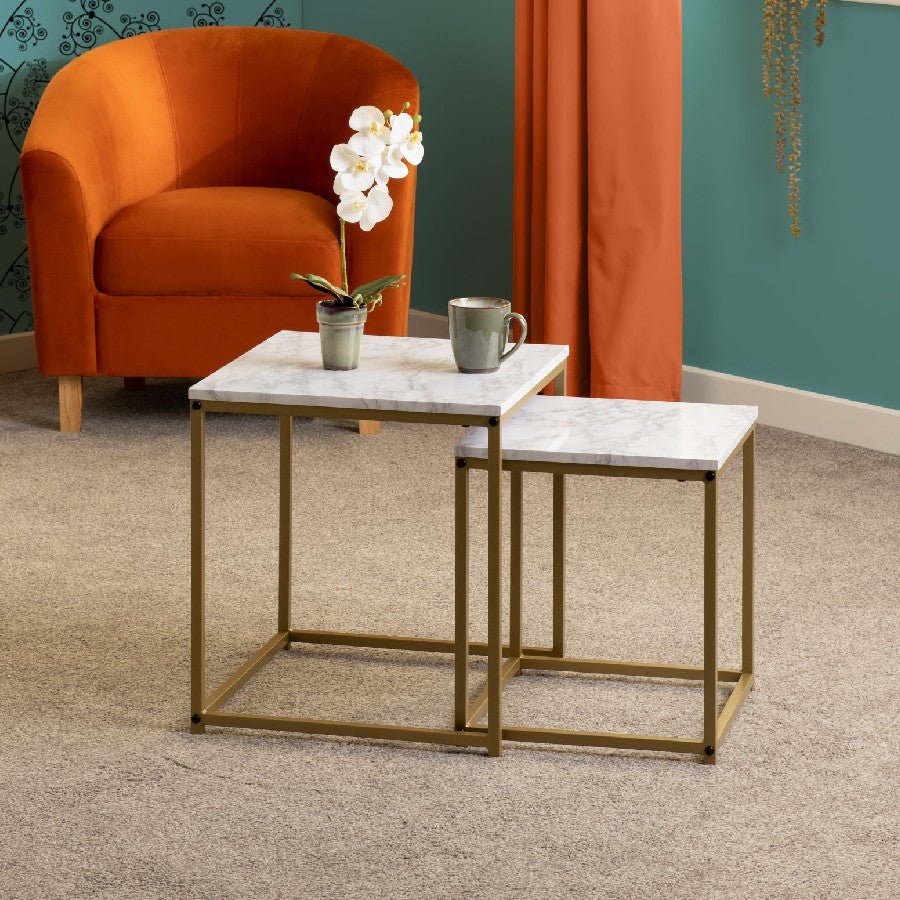 Dallas Square Nest of Tables - Seconique