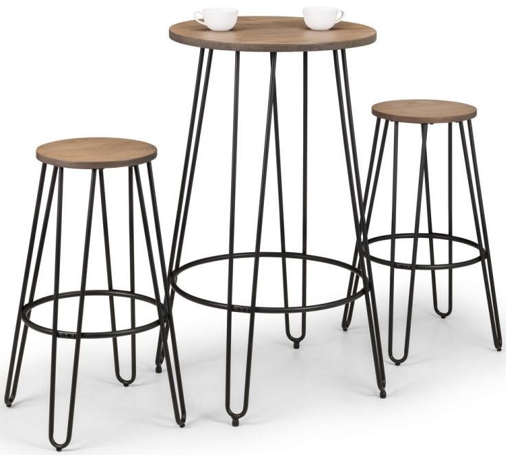 Dalston Round Bar Stool - Julian Bowen