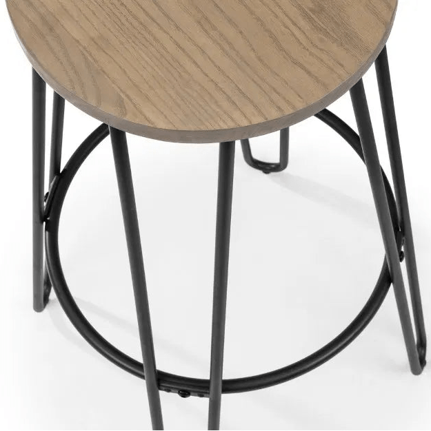 Dalston Round Bar Stool - Julian Bowen