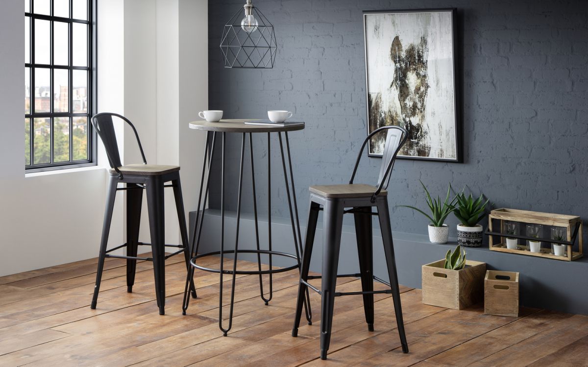 Dalston Round Bar Table - Julian Bowen