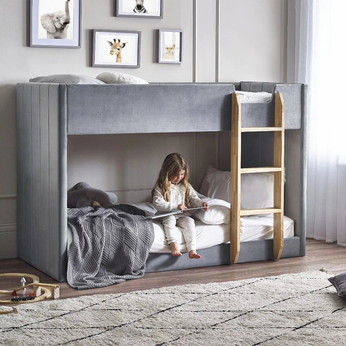 Daytona Velvet 3ft Bunk Bed - Julian Bowen