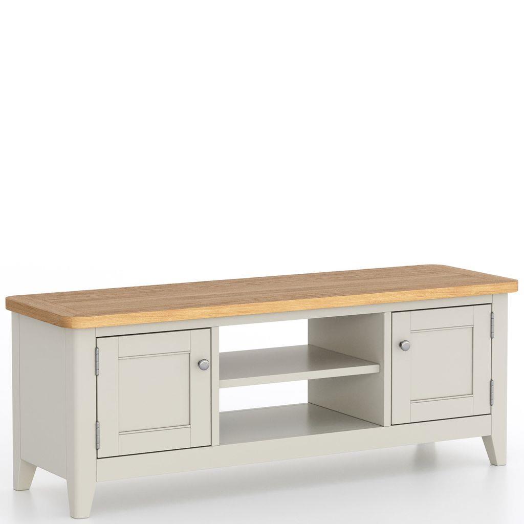 Atlas 2 Door Wide TV Cabinet with Open Shelves