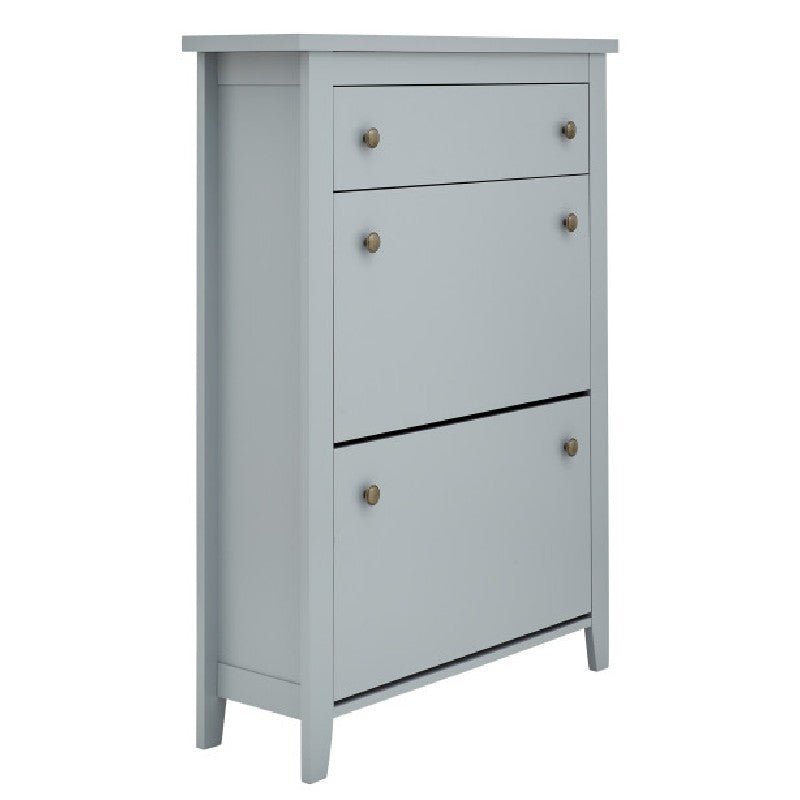 Deluxe Shoe Cabinet with Flip Doors & Drawer - GFW