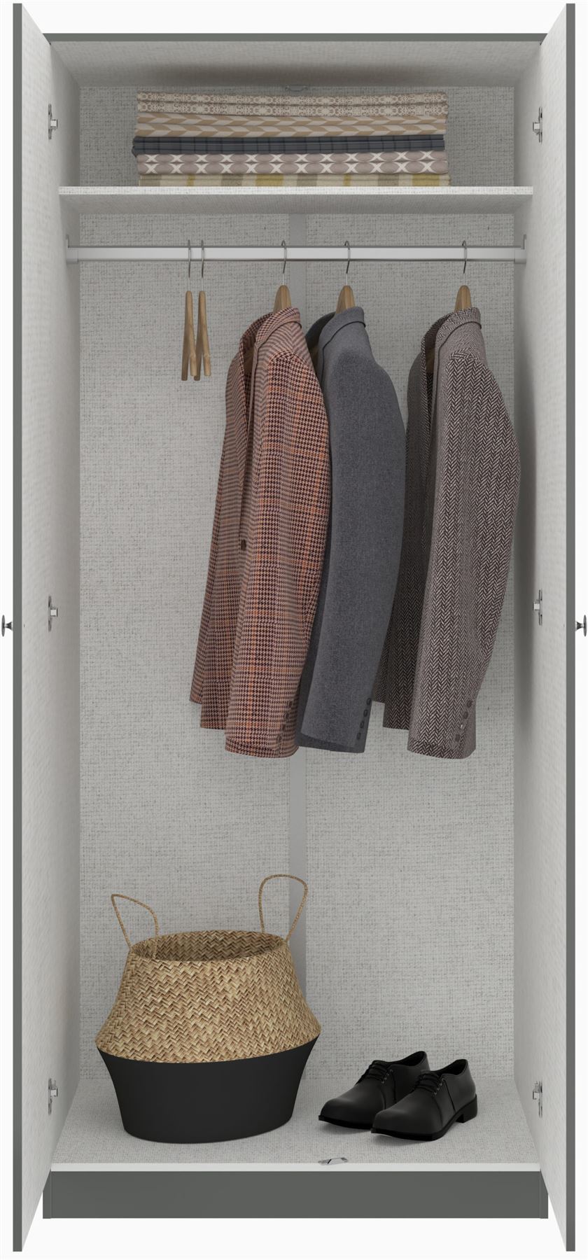 Denver 2 Door Wardrobe - Seconique