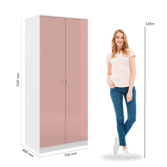 Denver 2 Door Wardrobe - Seconique