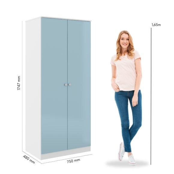 Denver 2 Door Wardrobe - Seconique