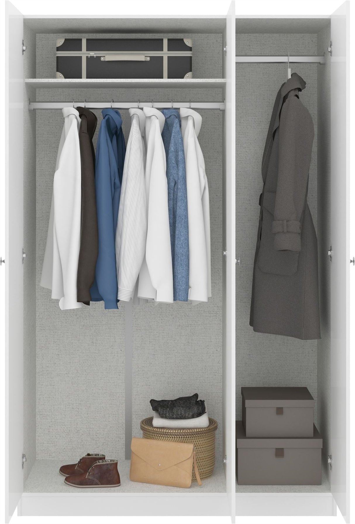 Denver 3 Door Wardrobe - Seconique