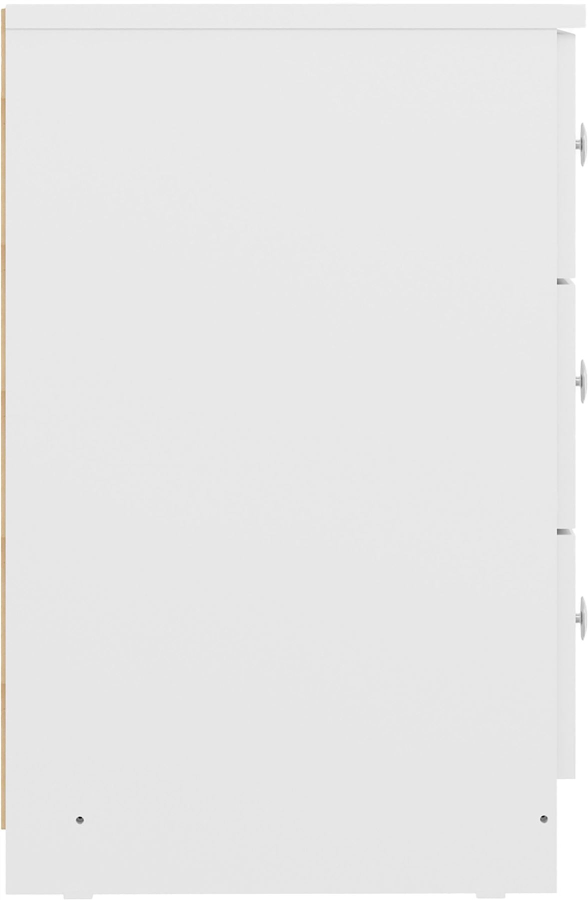 Denver 3 Drawer Bedside - Seconique