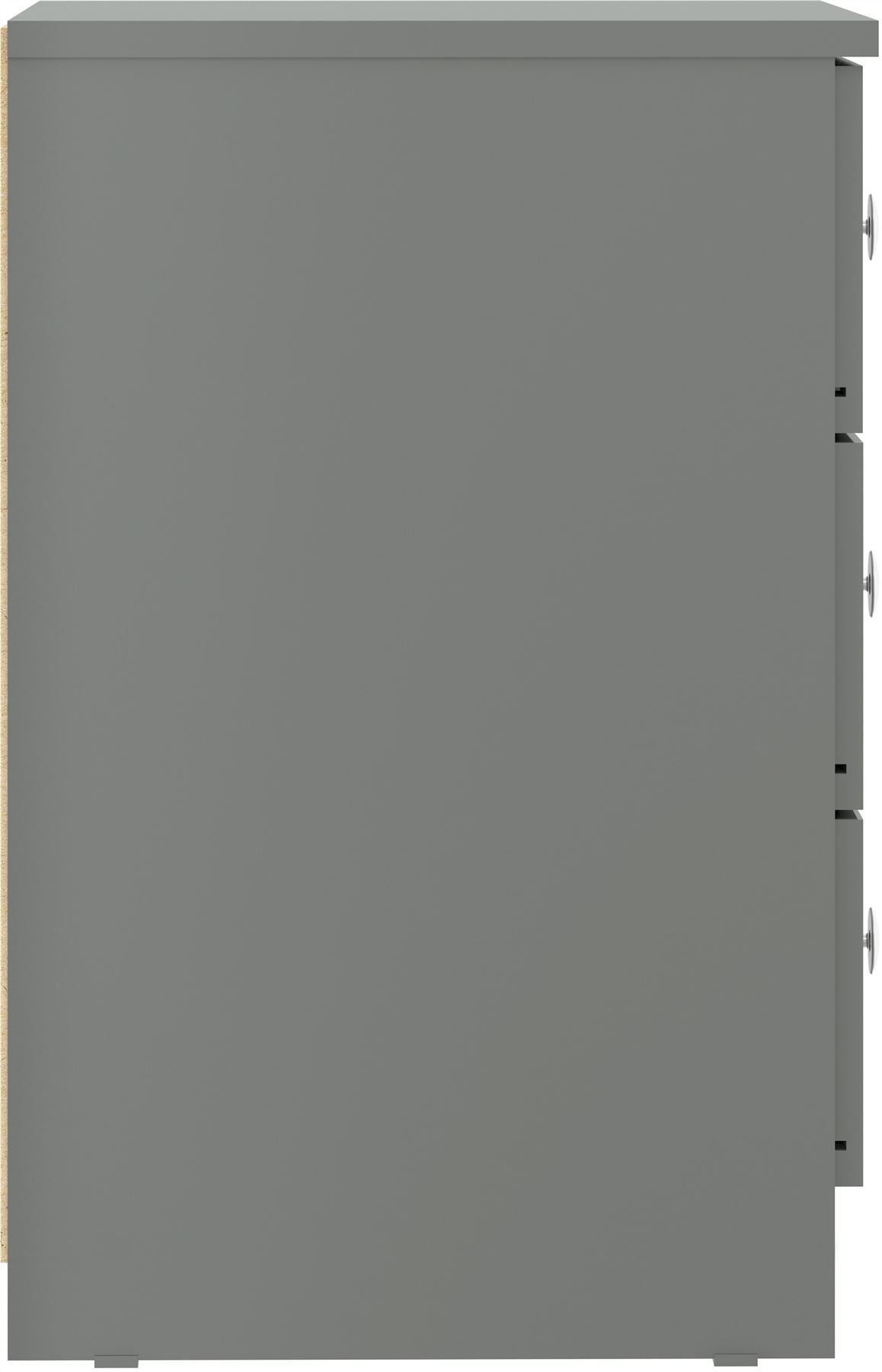 Denver 3 Drawer Bedside - Seconique