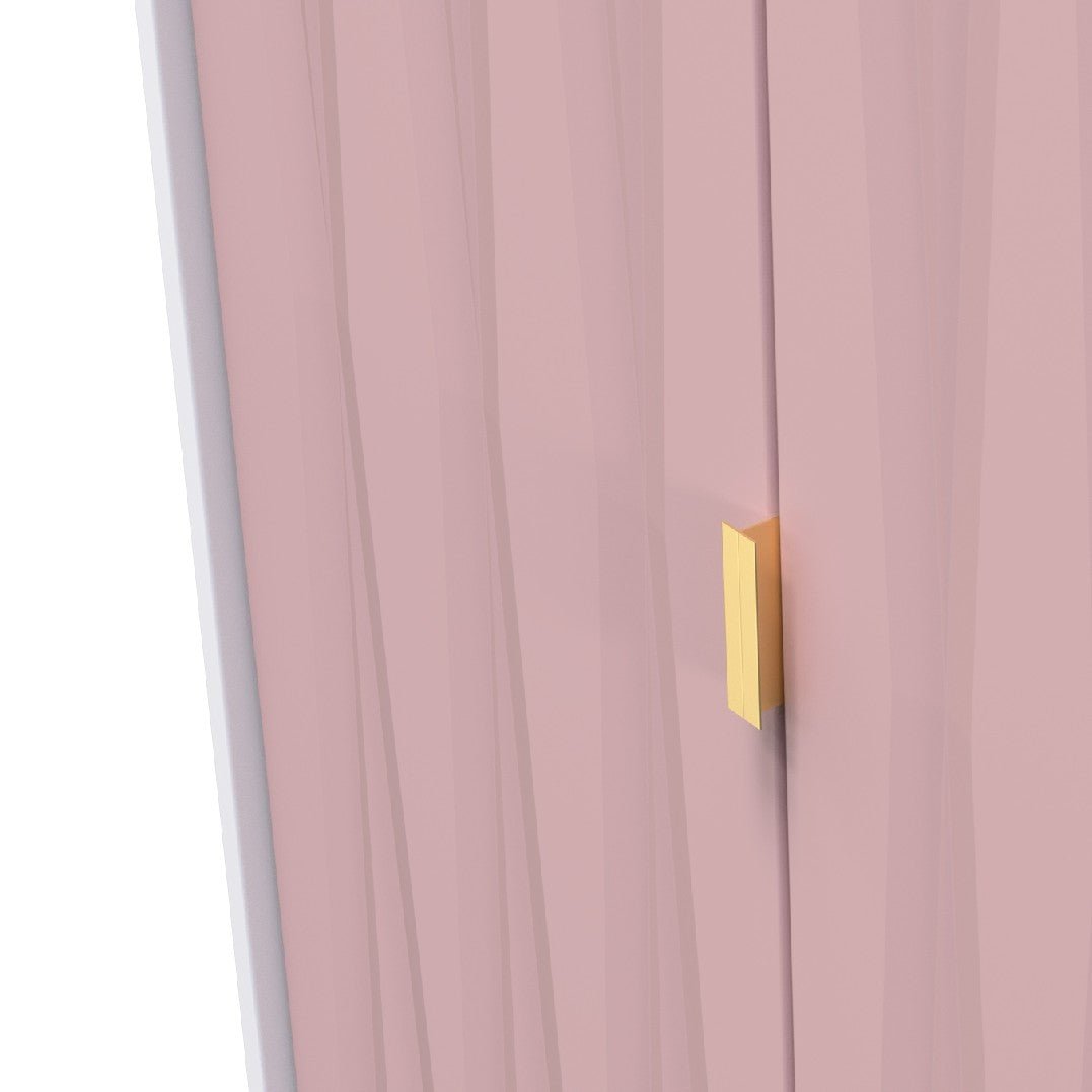 Diamond 2 Door Wardrobe - Welcome Furniture