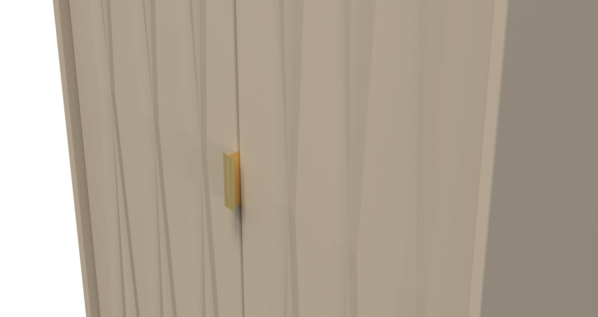 Diamond 2 Door Wardrobe - Welcome Furniture