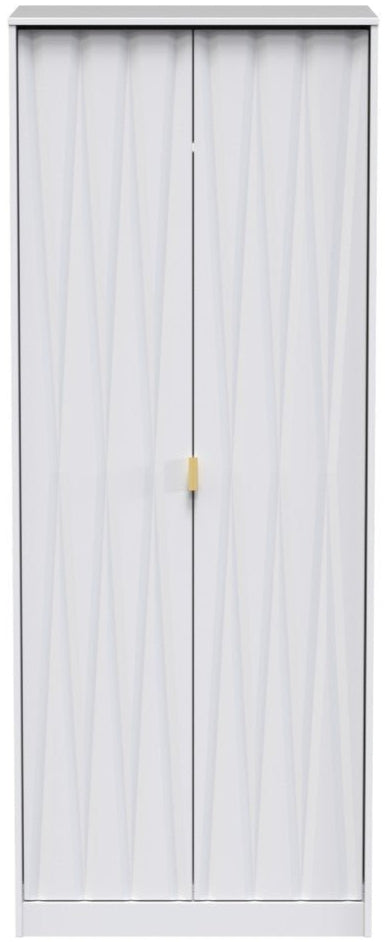 Diamond 2 Door Wardrobe - Welcome Furniture