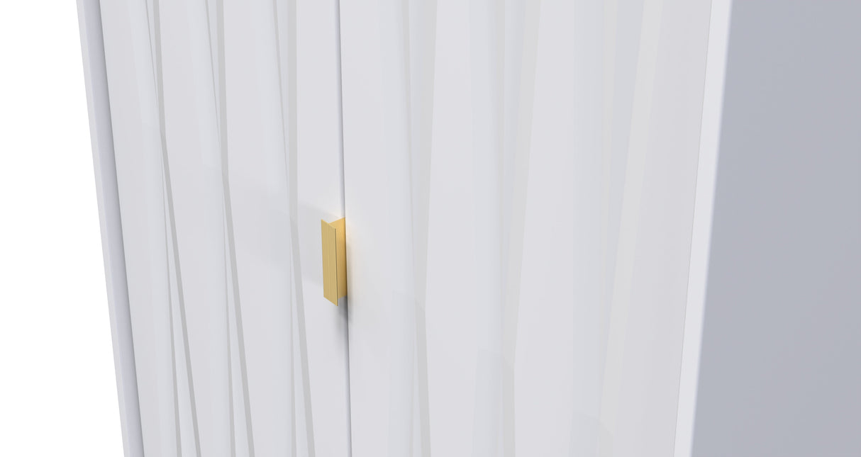 Diamond 2 Door Wardrobe - Welcome Furniture