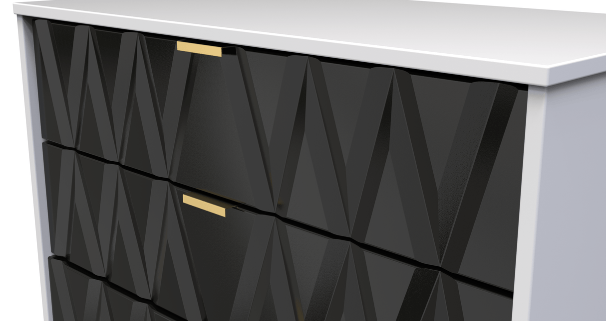 Diamond 4 Drawer Chest with Gold Hairpin Legs - Welcome Furniture