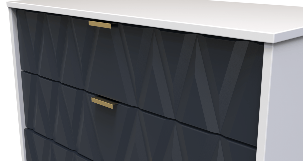 Diamond 4 Drawer Chest with Gold Hairpin Legs - Welcome Furniture