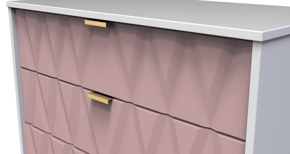 Diamond 4 Drawer Chest with Gold Hairpin Legs - Welcome Furniture